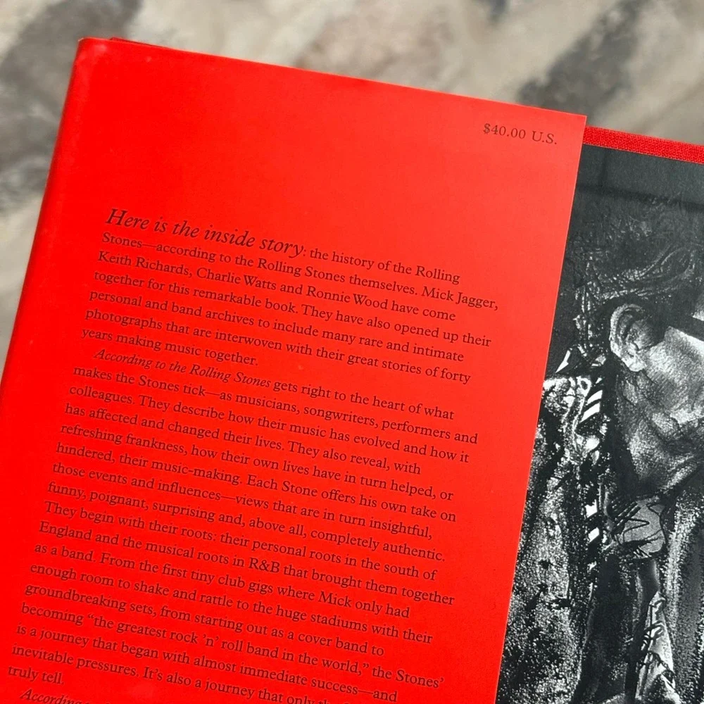 According to The Rolling Stones‎ Book Coffee Table Rock Music
